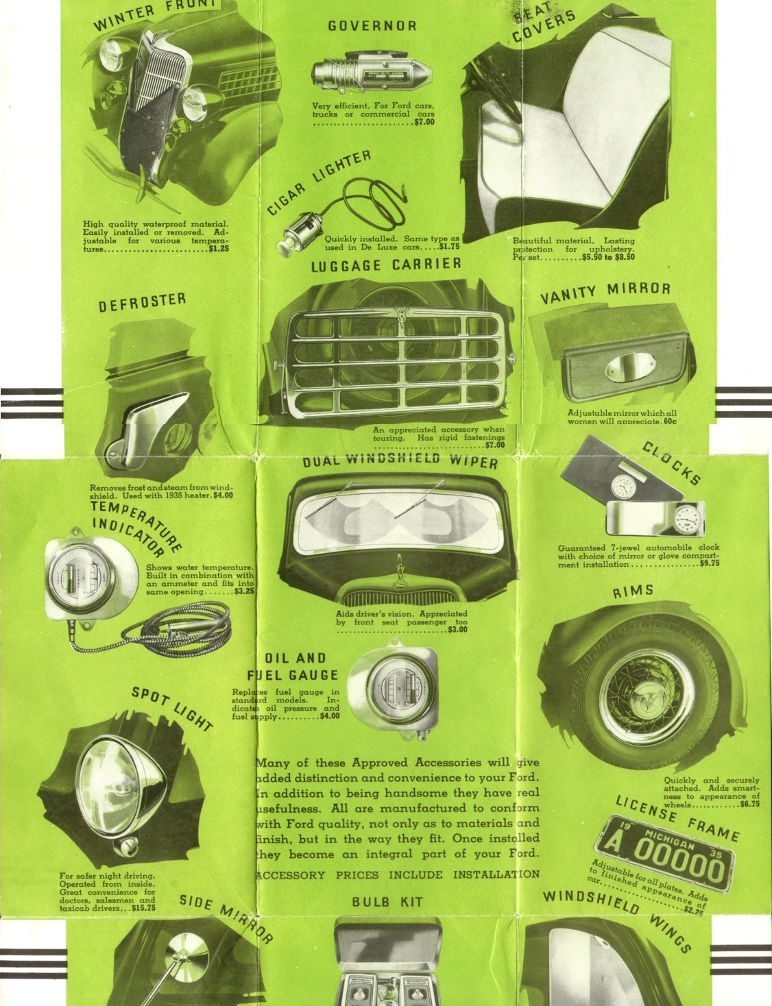 1935 Ford Accessories Page 2